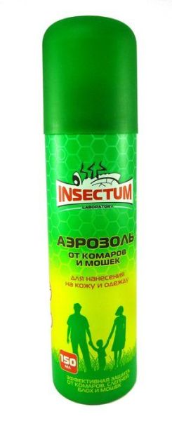 Инсектум аэрозоль от комаров и мошек 150мл фотография